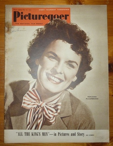 PICTUREGOER No 785 Vol 19 20TH MAY 1950 MERCEDES MCCAMBRIDGE COVER VAN JOHNSON - Picture 1 of 13