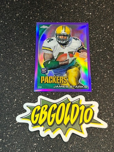 James Starks [Purple Refractor] #C153 2010 Topps Chrome card