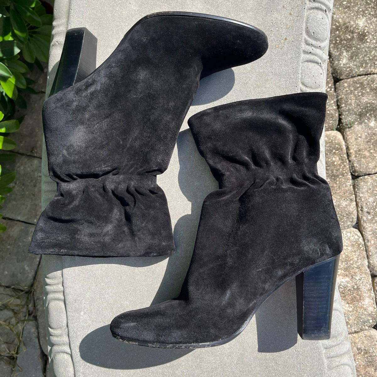 Ba&sh black suede high heel ankle boots, genuine leather, size 39 EU/8-8.5 US View 6