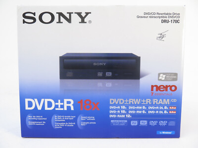 Sony DRU-170C 18x XDVD/RW/R/CD Rewritable Drive Windows Vista, 7, 8, 10, 11