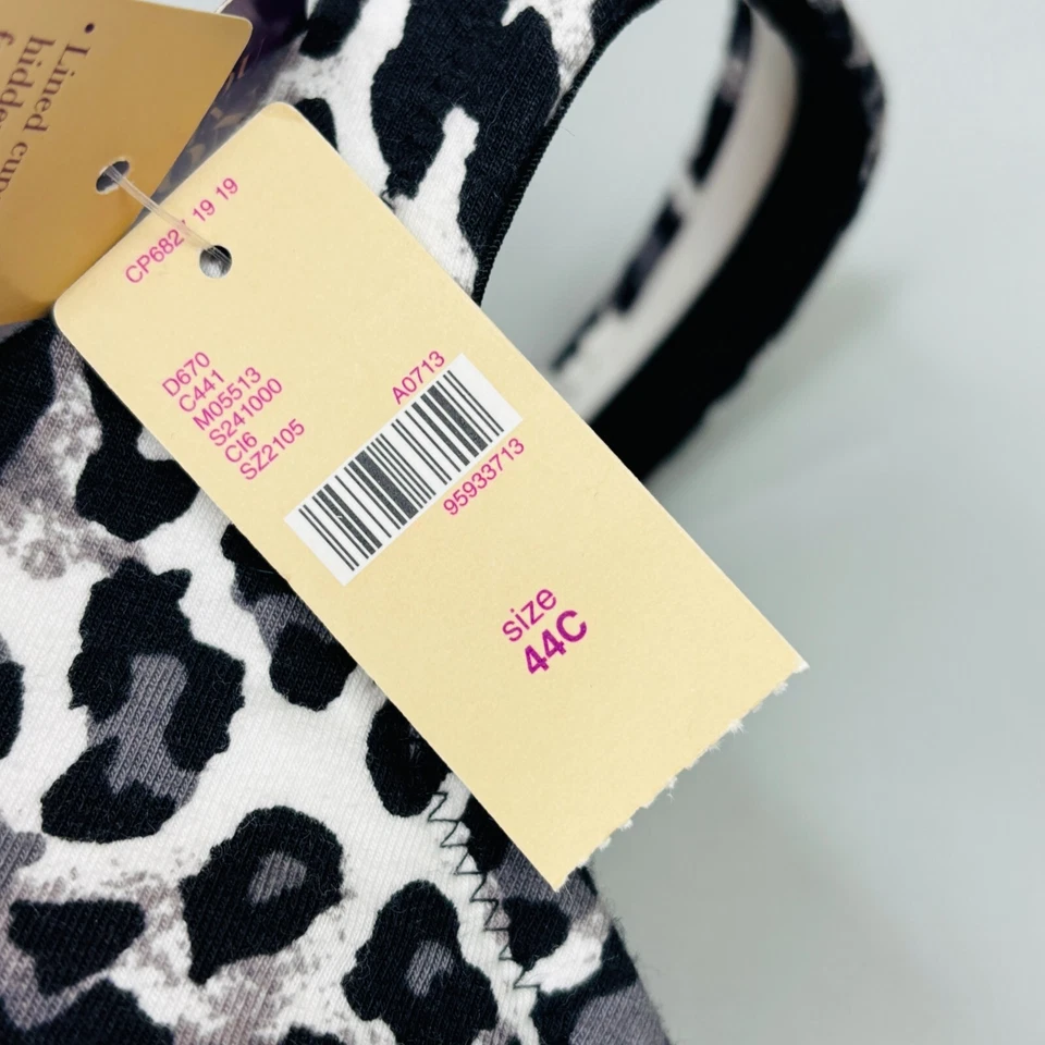 Nuevo Sujetador Cacique 44C Algodón Encaje Ribete Cobertura Completa Con Aros Correa Ajustable Foto 3 de 4