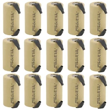 Kastar 15x SC Sub C 2200mAh 1.2V NiMH Rechargeable Battery W/Tab For Power Tools