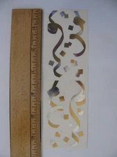 Mrs. Grossman's GOLD & SILVER CONFETTI 2 Mod Each 2" X 3.25" NOS