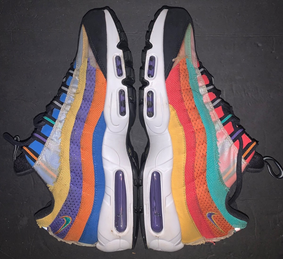 Nike Air Max 95 BHM Black History Month Multicolor Mens Sz 12 Rare