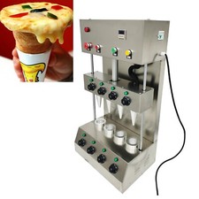 Four Head Pizza Cone Forming Machine Time / Temperature Control Pizza Base Maker