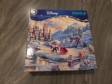 Thomas Kinkade Beauty And The Beast's Winter Enchantment  1000 Puzzle New Ceaco