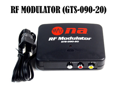 RF Modulator Universal Auto TV Switch AV Device to RF Video Game Cam Satellite