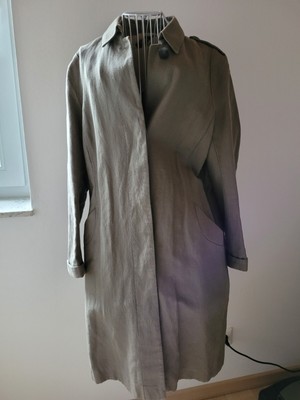 Marc Aurel Mantel Trenchcoat khaki Gr.38 Leinen