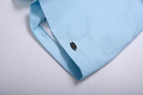 Boys' Baptism Wedding Party Clothing Set White Shirt and Blue Shorts Size 2-8Y - Picture 13 of 14