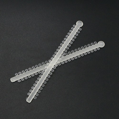 EE. UU. 1000 piezas Corbatas de ligadura elástica de ortodoncia dental Bandas de goma transparentes 15# - Imagen 5 de 8