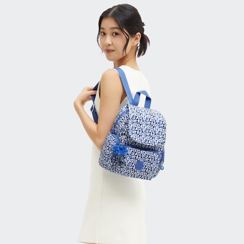 Kipling CITY ZIP MINI Backpack - Crazy Leaves RRP £88 - Picture 2 of 7