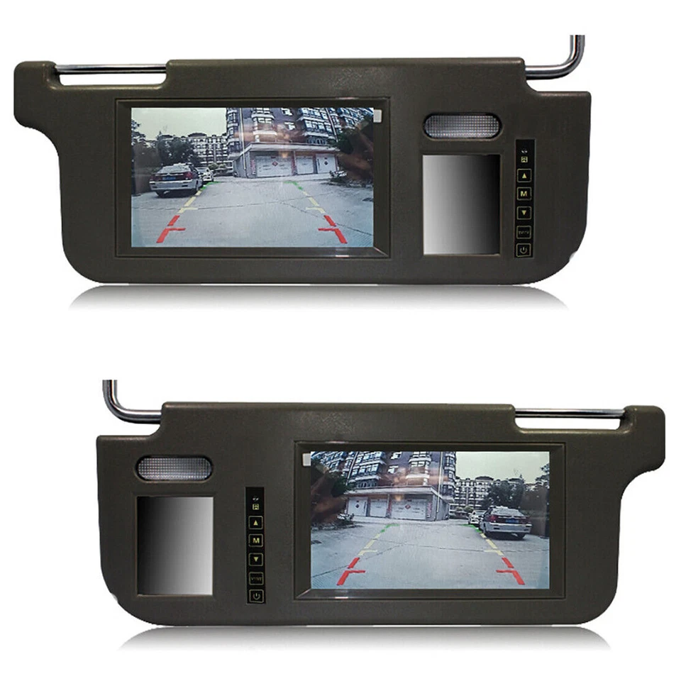 7" Universal Car Sun Visor Monitor w/ DVD Player, GPS, TV Tuner&Rear View Camera - Image 4 of 4