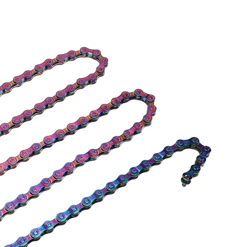 Catena Bici 6 7 8 Velocità Antiruggine Colorata Arcobaleno Placcatura Catena - Foto 11 di 23