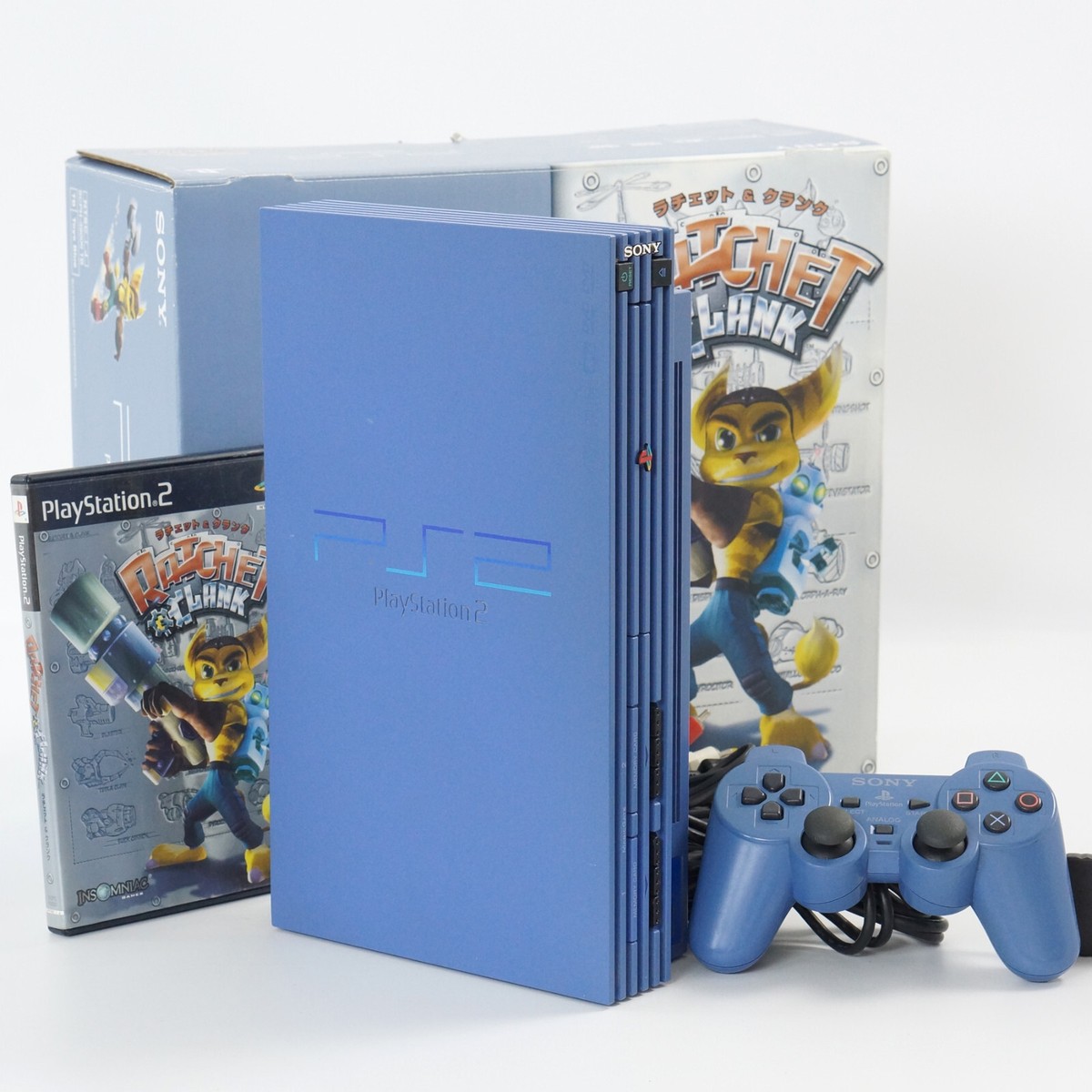 PS2 Console Ratchet Toys Blue 39000 TB Playstation 2 Tested System