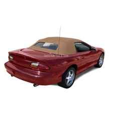 Camaro & Firebird Convertible Soft Top, 94-02, Glass Window, Cloth, Tan