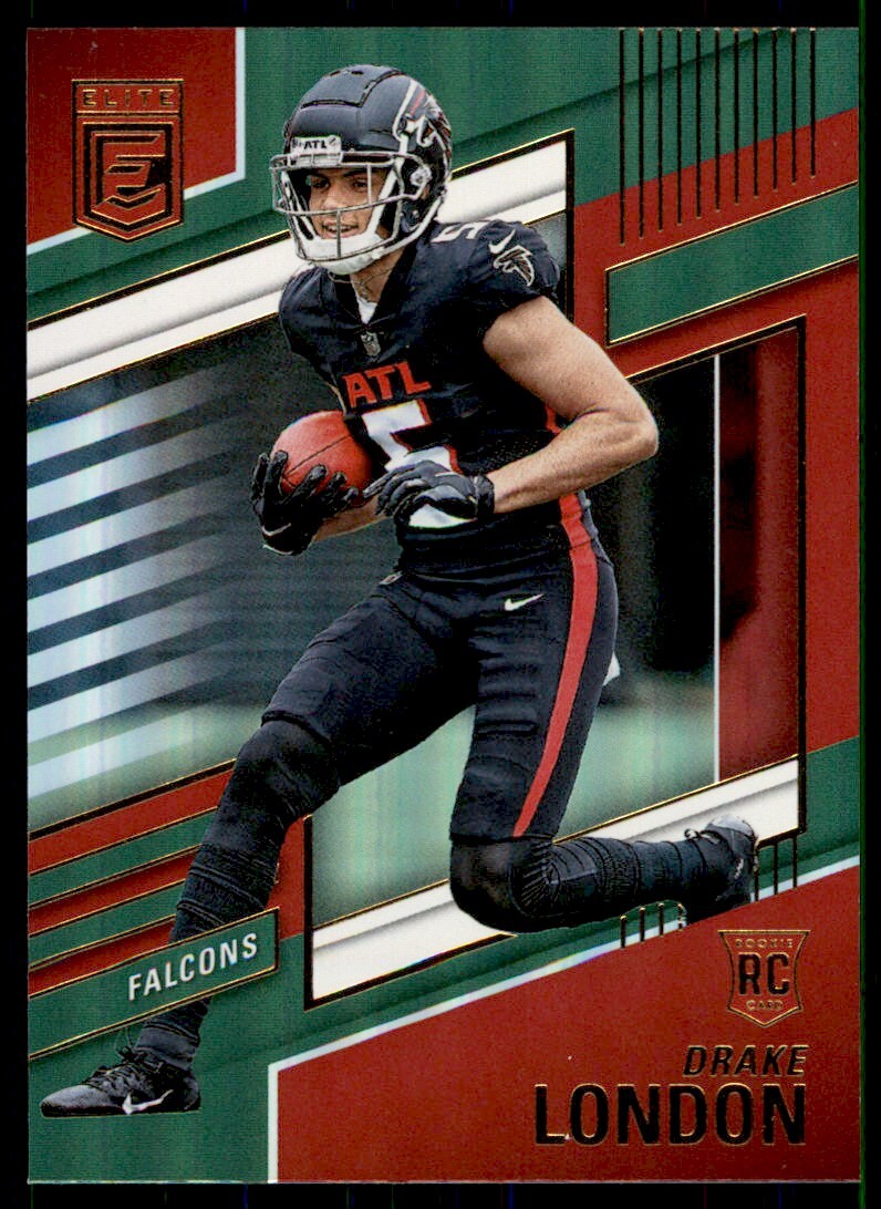 2022 Donruss Elite Green Parallel Drake London Rookie Atlanta Falcons #120