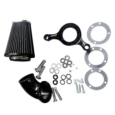 CONE AIR CLEANER FILTER KIT FOR HARLEY DYNA SOFTAIL ROAD KING 93-16 M-AF-2010BK