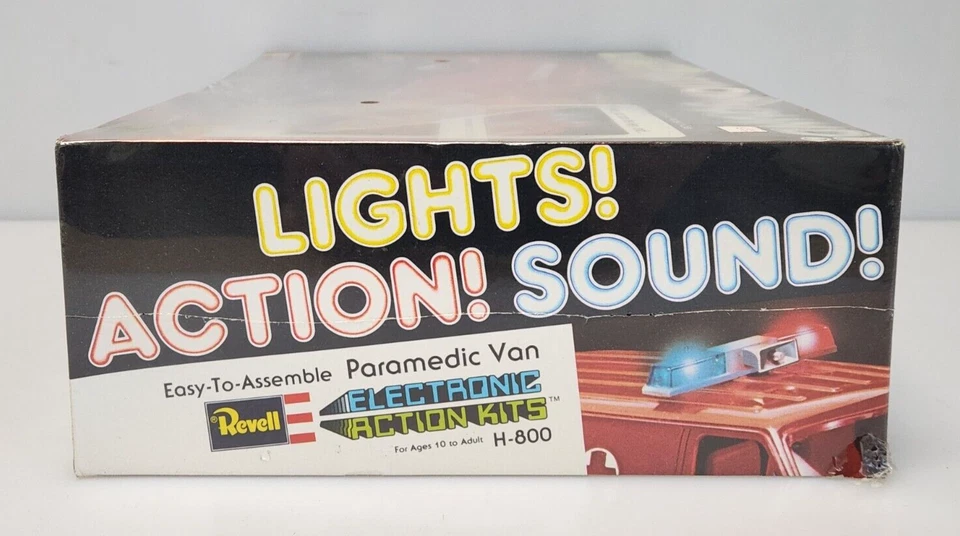 1978 Revell Paramedic Van Electronic Action Kit 1/20 Model H-800, New Sealed - Image 3 of 4