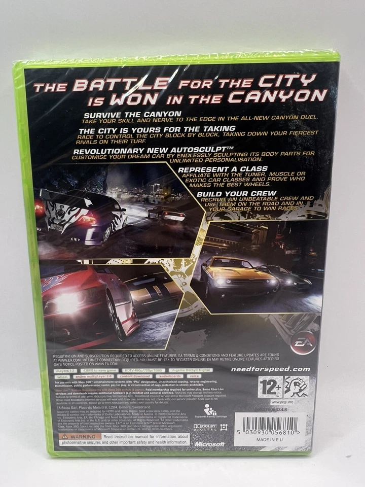 Need for Speed: Carbon Xbox 360 Driving Game Classics Pal Factory Sealed - Image 2 of 4