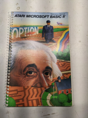 ATARI MICROSOFT BASIC II REFERENCE MANUAL PROGRAMMING GUIDE BOOK TEACHING 1983