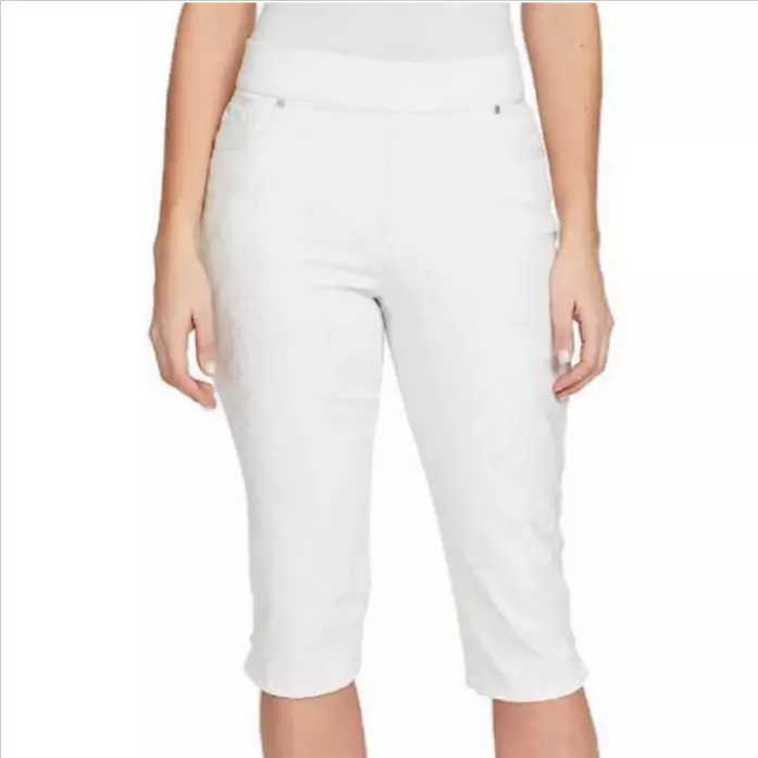 GLORIA VANDERBILT WOMEN'S AVERY PULL ON SKIMMER MID-RISE PANTS