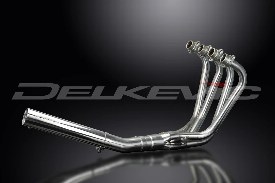 Silenciador recto de acero inoxidable 4-1 escape completo Honda CB900C CB1000C 1980-1983 Foto 2 de 4