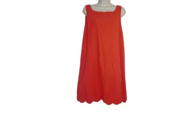 Kate Spade For Target Vestito Donna Mini Cambio Arancione Orlo Smerlato M