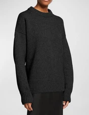 The Row | Ophelia Wool Cashmere Sweater | Black | Size M