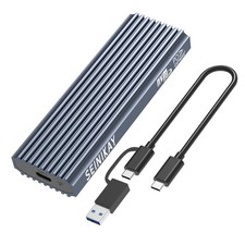 Tool-Free M.2 NVME SSD to USB 3.2 Gen 2 Adapter Enclosure with Heat Sink 10Gbps