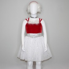 Girl's Custom Peppermint Snow Princess Ballet or Lyrical Dance Costume size 4-6