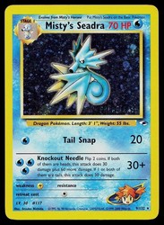 Misty's Seadra 009/132 Prerelease Holo Gym Heroes