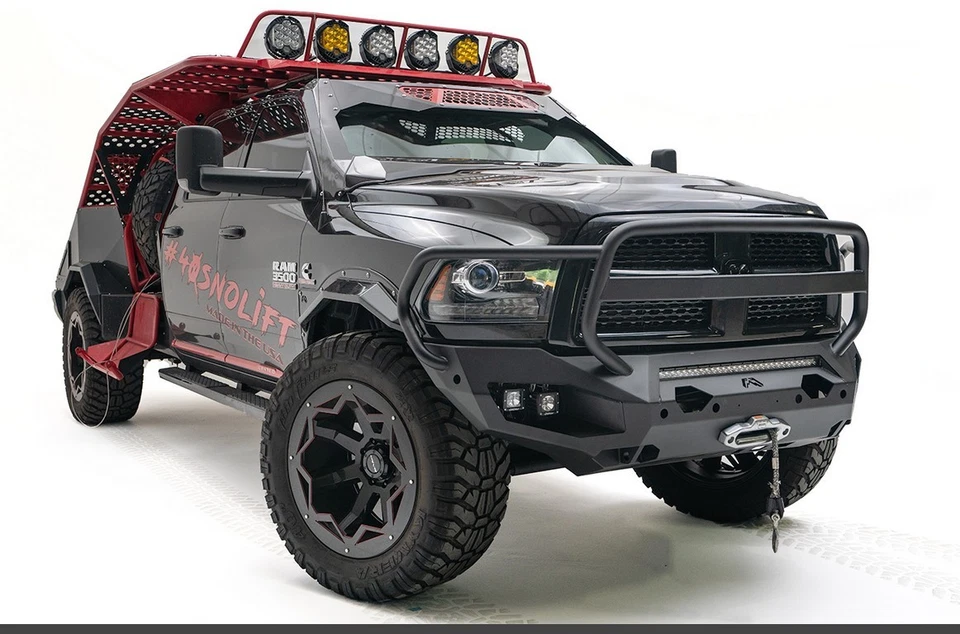 Fab Fours DR10-X2950-1 Matrix Front Bumper with Full Guard and Sensor Holes NEW Foto 2 de 4