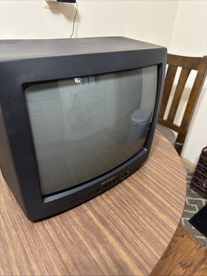 Sharp 13'' Retro Gaming Color CRT TV 13N-M100B w/ Front AV | TESTED