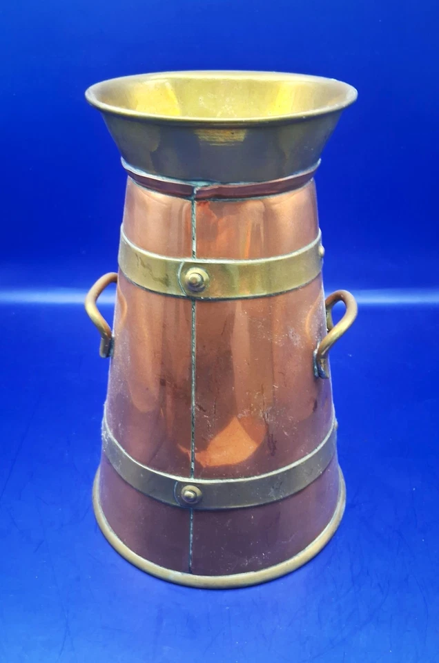 Vintage Copper and Brass Pitcher/Churn 20cm tall - Image 3 of 4