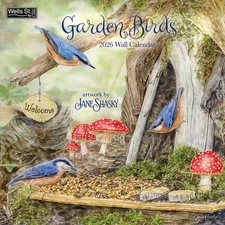 Wells Street by Lang,  Garden Birds 2026 Wall Calendar Organizer, 12'' X 12'', 1