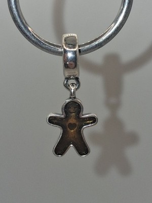 Pandora Sterling Silber Lebkuchenmann Dangle Charm S925 ALE 790997DE29
