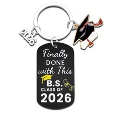 2026 Graduation Gifts - Class of 2026 Graduation Keychain, Inspirational Gifts