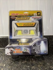 Atomic Beam Solar Powered Motion Activated LED Light Sun Blast Super Bright