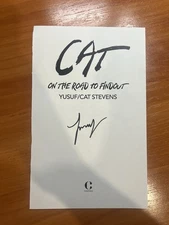 Yusuf Islam Cat Stevens SIGNED Cat on the Road to Findout Cutout PROOF Not Vinyl