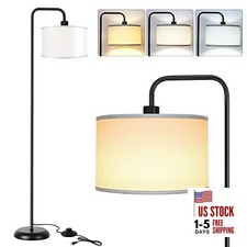 [Upgraded] LED Floor Lamp for Living Room, 3 Color Temperature Floor Lamp Black