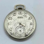 Vintage Longines 14K Gold Filled Pocket Watch 15 Jewels Wadsworth Case 44mm