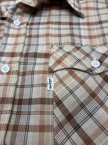 Vintage Levi's Western Shirt Men’s Size XL Brown Button Down White Tab USA Made - Picture 7 of 12