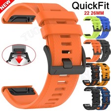 Quick Fit Silicone Strap Band For Garmin Fenix 9 8 7 7X 6 6X Pro 5 5X Plus 3HR