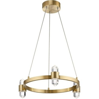 Elan 84068CG Arabella Chandelier 6Light LED 126 Total Watts Champagne