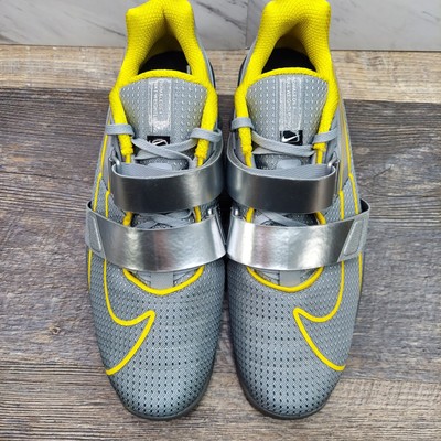 Nike Romaleos 4 Wolf Grey Yellow Weightlifting Shoes CD3463  display picture 2