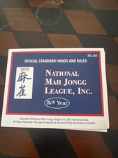 2013  National Mah Jongg League Card/Rule Large Print