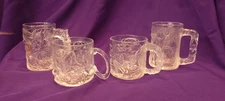 Val Kilmer 1995 Complete Set of 4 DC Comics Batman Forever McDonalds Glass Mugs