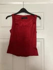 Ladies Karen Millen Red Corset Top Size 10