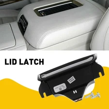 For 2014-2018 Chevrolet Silverado & Tahoe Center Console Armrest Latch Lid Black