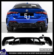 F�R BMW 4ER G22 G23 M SPORT HECKDIFFUSOR LIPPE VOLANT GLANZ SCHWARZ 2020+